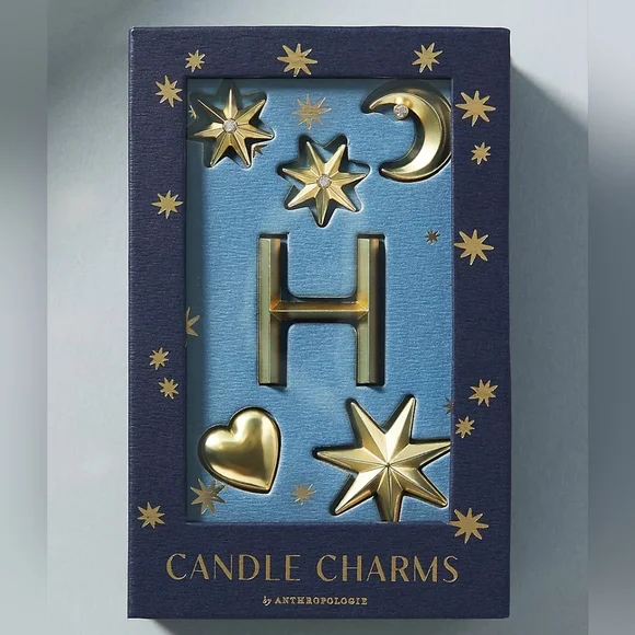 Anthropologie Monogram Candle Charms, Various. New In Box - Picture 4 of 8